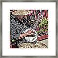 Banjo Man In Color Framed Print