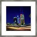 Bank Of America And Sykes Building Downtown Tampa Framed Print