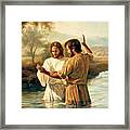 Baptism Of Christ Framed Print