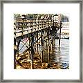 Bar Harbor Pier Framed Print