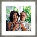 Barack And Michelle Obama 1 Framed Print