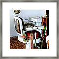 Barber Chair Framed Print
