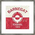 Barnegat Beach Badge Framed Print