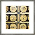 Barrels Of Wild Turkey Bourbon In Distillery Framed Print