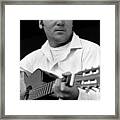 Barry Sadler With Guitar 3 Tucson Arizona 1971 Framed Print