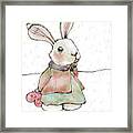 Bashful Bunny Framed Print