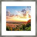 Basilica Of St. Francis Of Assisi At Sunset, Umbria, Italy Framed Print