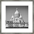 Basilica Of The Sacred Heart In Paris Framed Print