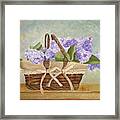 Basket Of Lilacs Framed Print