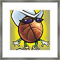 Basketball Cowboy Framed Print