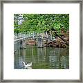 Bath Lake Bridge Framed Print