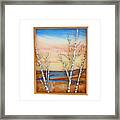 Bay Birch Framed Print