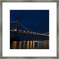 Bay Bridge At Night Framed Print