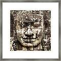 Bayon Face 01 Framed Print