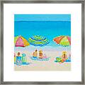 Beach Art - Summer Paradise Framed Print