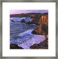 Beach At Jughandle State Reserve Framed Print