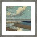 Beach At Low Tide Framed Print