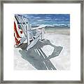 Beach Chair Framed Print
