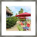 Beach Dining Framed Print