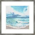 Beach Of Tranquility Framed Print