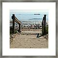 Beach Path Framed Print