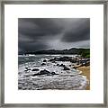 Beach Storm Framed Print