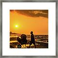 Beach Sunset #3 Framed Print