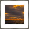 Beach Sunset Del Mar / Torrey Pines Ca Framed Print