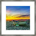 Beach Sunset In Cape May Framed Print
