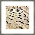 Beach Tracks Framed Print