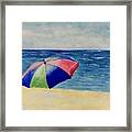 Beach Umbrella Framed Print