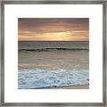 Beach Waves After Sunset Framed Print