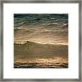 Beach Waves In The Sun Framed Print