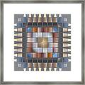 Bead Tone Quilt Framed Print