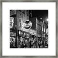 Beale Street In Black And White 54 Framed Print