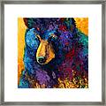 Bear Pause - Black Bear Framed Print