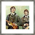 Beatles Paul And John Framed Print