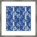 Beautiful Blue Floral F Framed Print