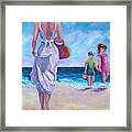 Beautiful Day At The Beach Framed Print