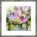 Beautiful Purple Flowers Framed Print