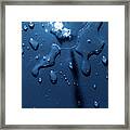 Beautiful Water Splashes Viewed From Above Framed Print