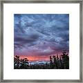 Beautiful Sunset In Canada Framed Print