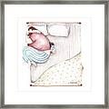 Bed. King Size. Framed Print