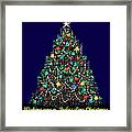 Bedazzled Christmas Card Framed Print