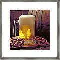 Beer And Pretzels Framed Print