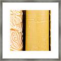 Beeswax Candles Framed Print