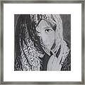 Behind The Veil Framed Print