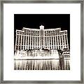 Bellagio Fountain Dance I Framed Print