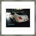 Bentley Continental Gt At The Fairmont Framed Print