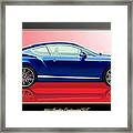 Bentley Continental Gt With 3d Badge Framed Print
